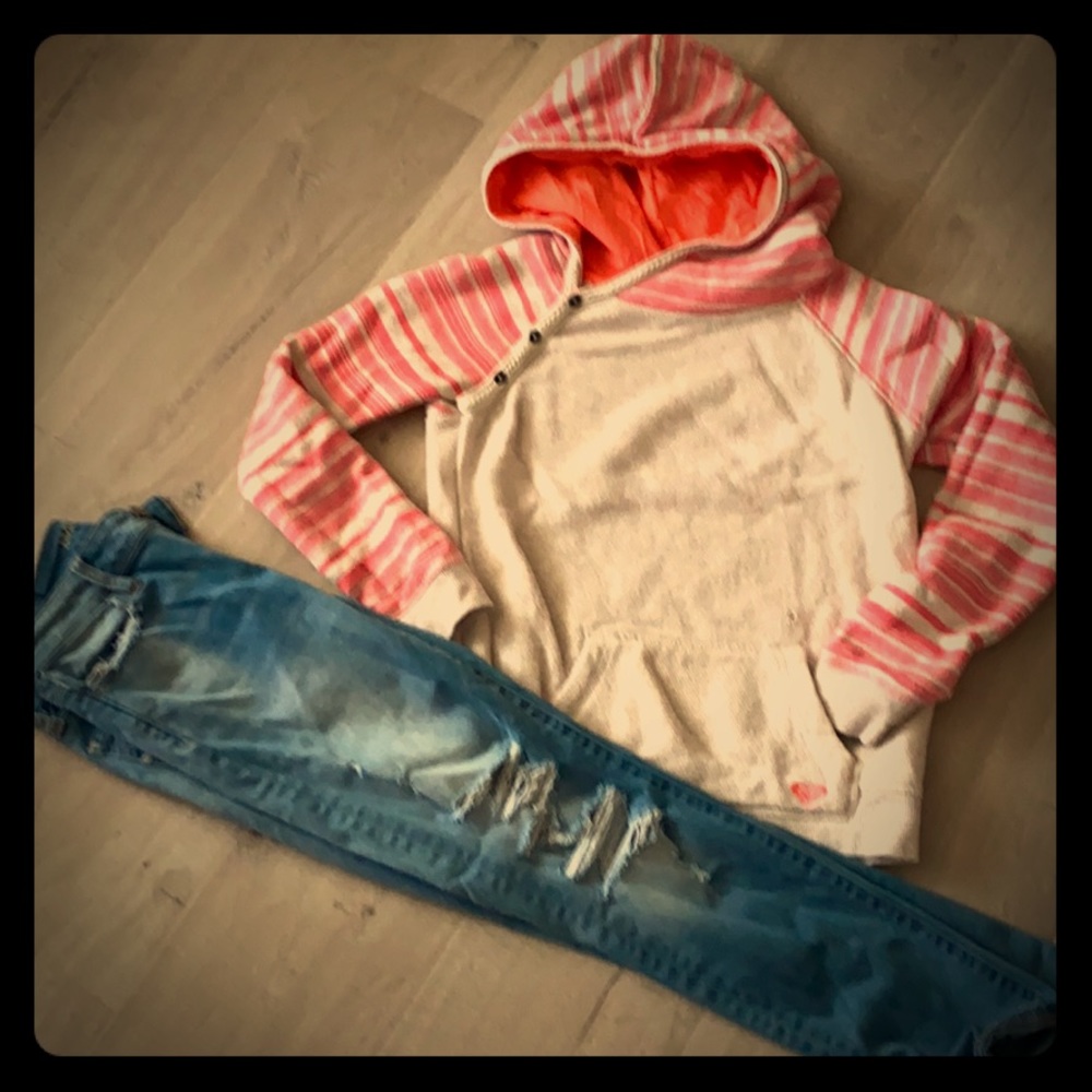 American Eagle jeans / Roxy Hoody